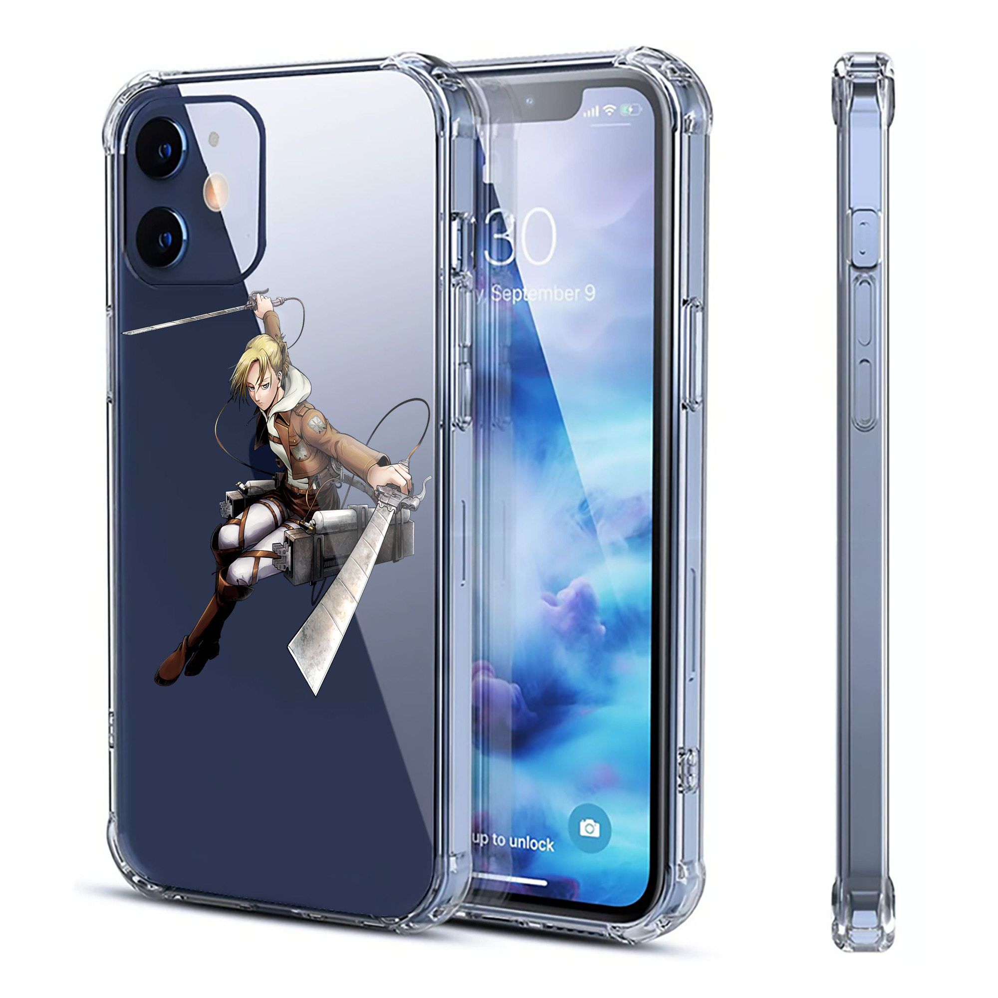 （画像用） 進撃の巨人 アニ・レオンハート Attack on Titan Annie Leonhart 【iPhone 12シリーズ対応】透明スマホケース（クリアソフトケース）